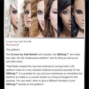 Worn Once!!! G.Wave G Wigg by Gael Betts